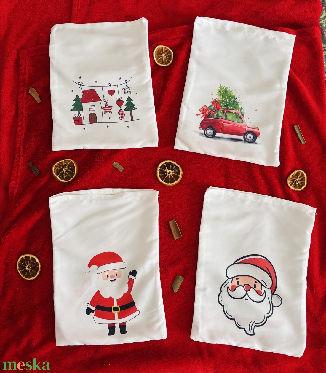 Mikulás zsák - karácsony - mikulás - mikulás zsák - Meska.hu