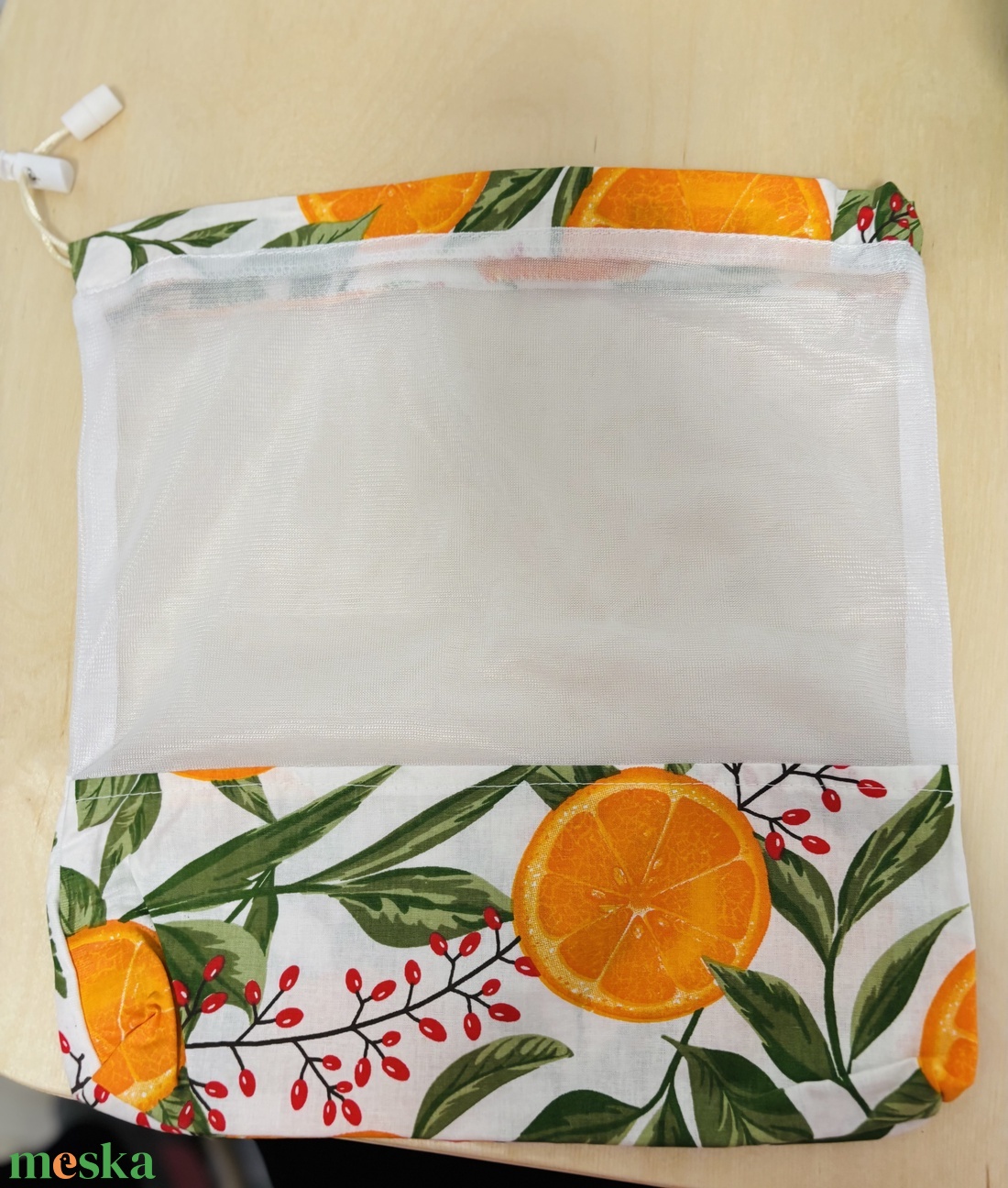 Narancsos szatyor - táska & tok - bevásárlás & shopper táska - shopper, textiltáska, szatyor - Meska.hu