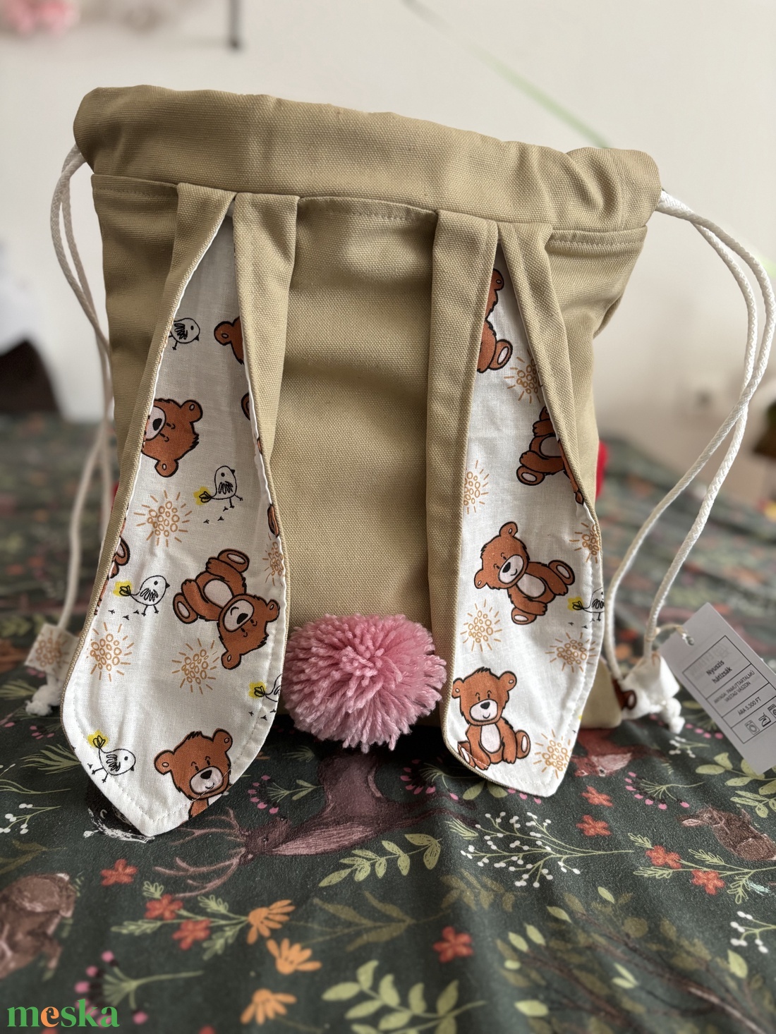 Macis hátizsák - játék & sport - ovis felszerelés - ovis hátizsák - Meska.hu