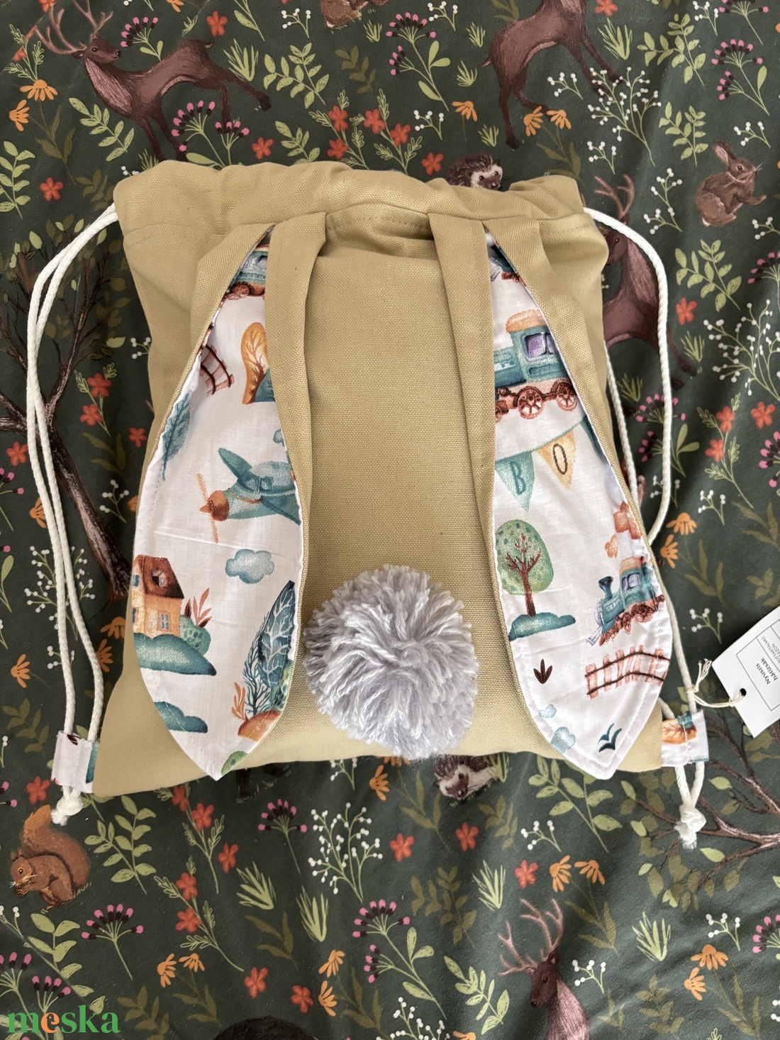 Vonatos hátizsák - játék & sport - ovis felszerelés - ovis hátizsák - Meska.hu