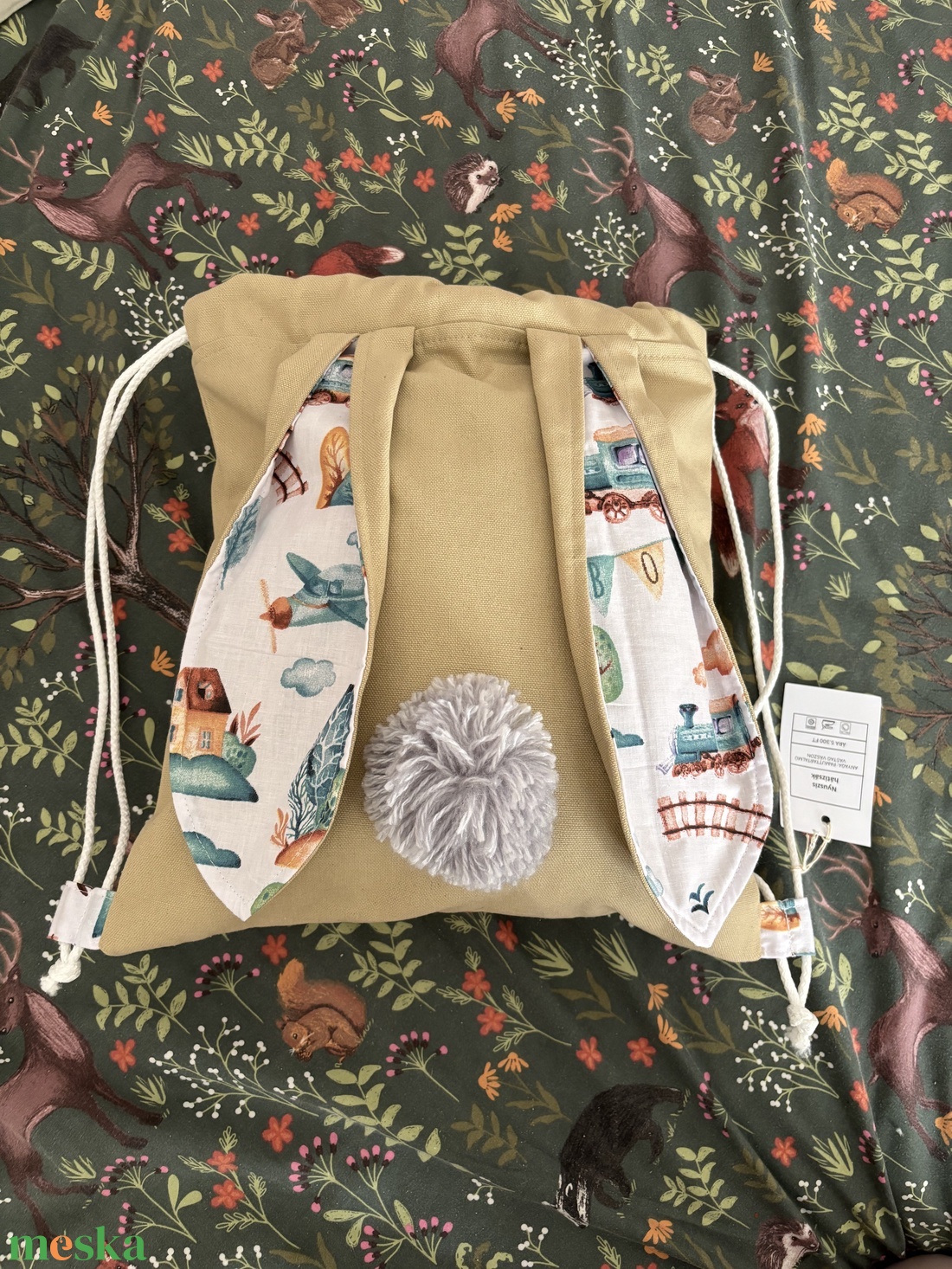 Vonatos hátizsák - játék & sport - ovis felszerelés - ovis hátizsák - Meska.hu