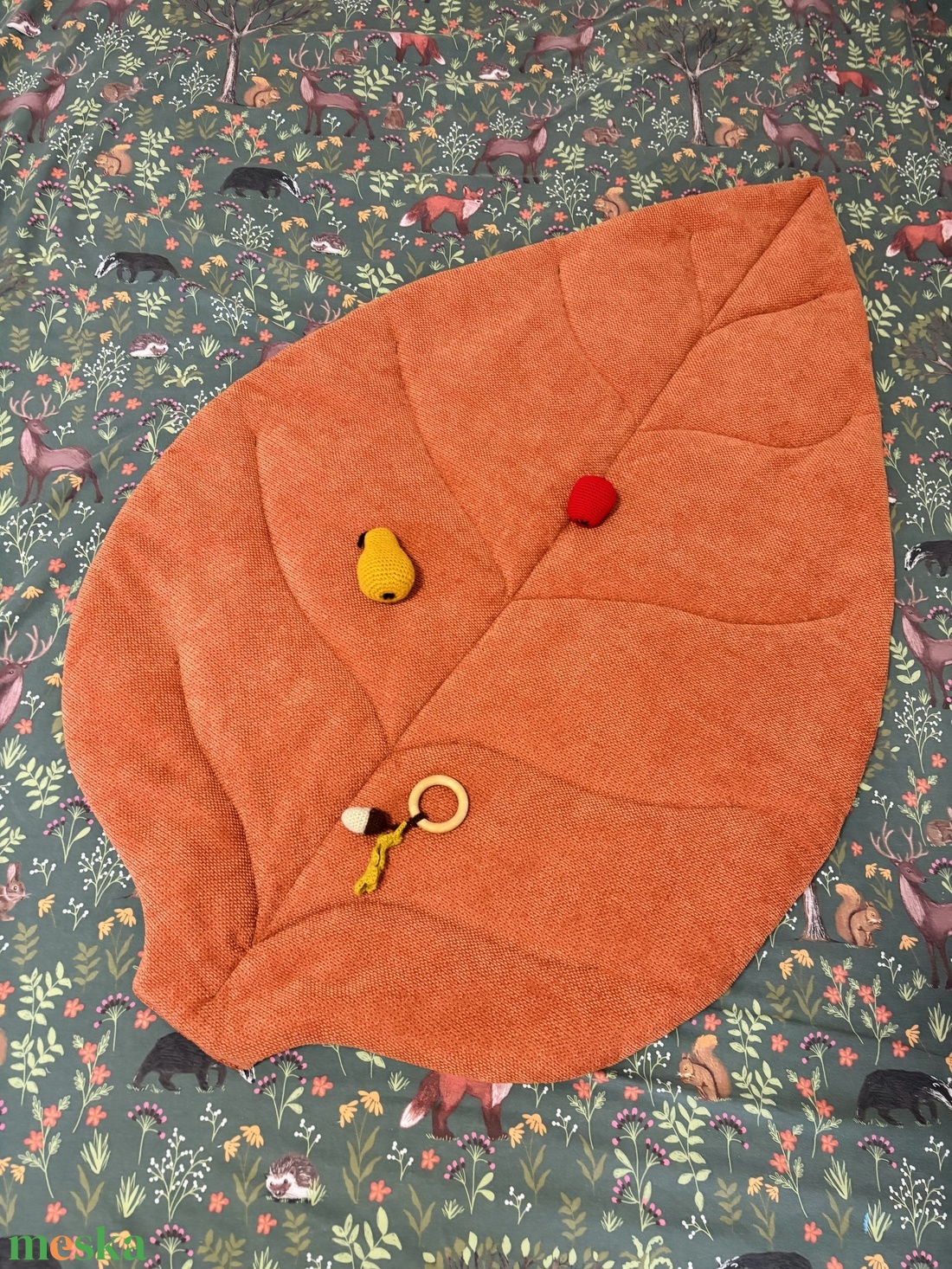 Narancssárga levélszőnyeg - otthon & életmód - lakástextil - szőnyeg - más típusú szőnyeg - Meska.hu