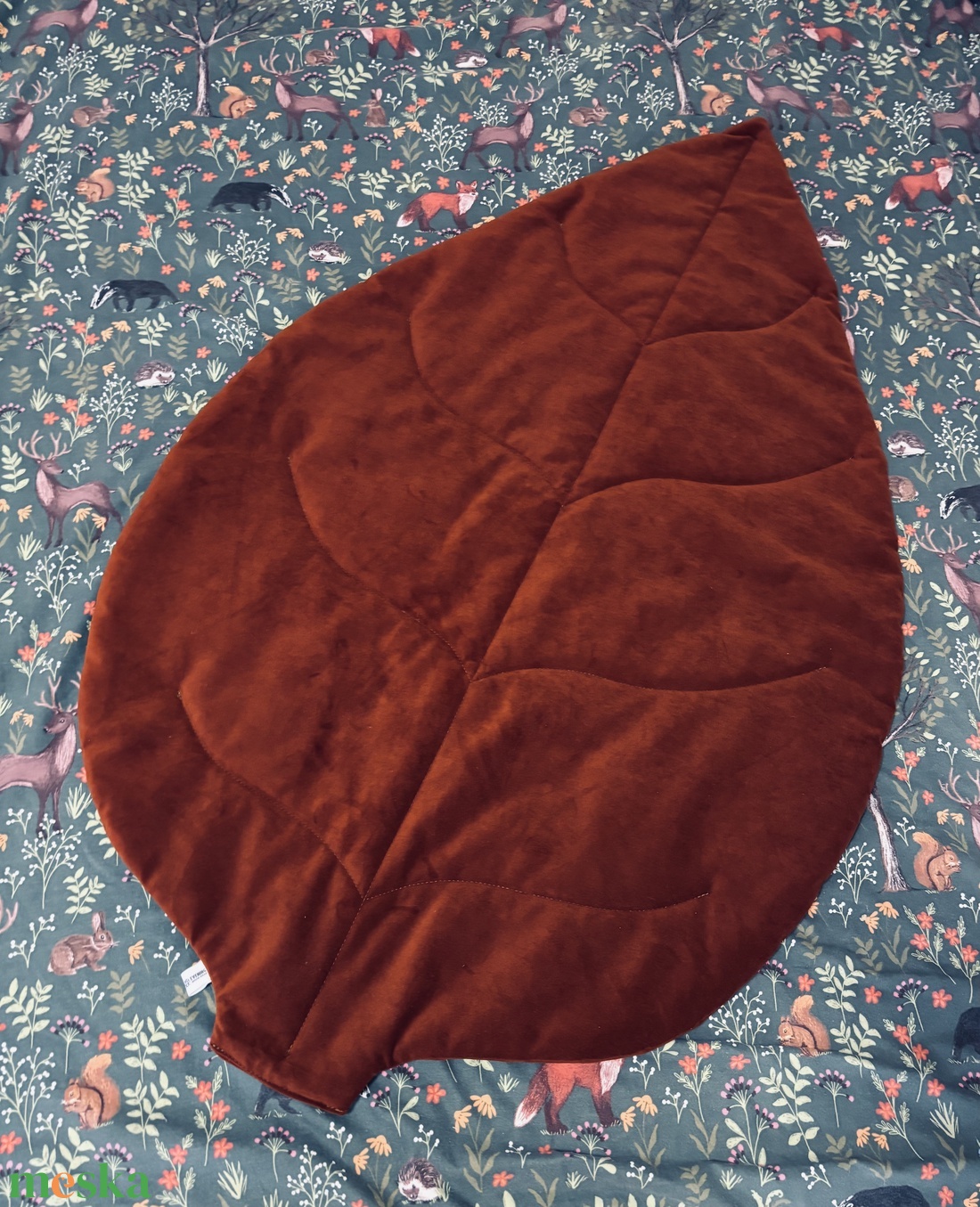 Barnás levélszőnyeg - otthon & életmód - lakástextil - szőnyeg - más típusú szőnyeg - Meska.hu