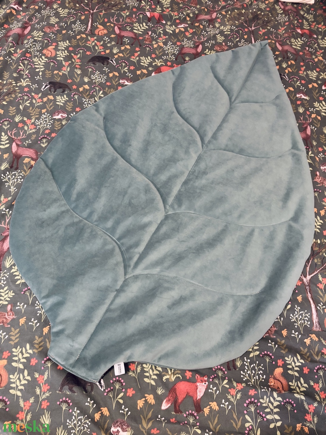 Türkiz levélszőnyeg - játék & sport - 3 éves kor alattiaknak - játszószőnyeg - Meska.hu