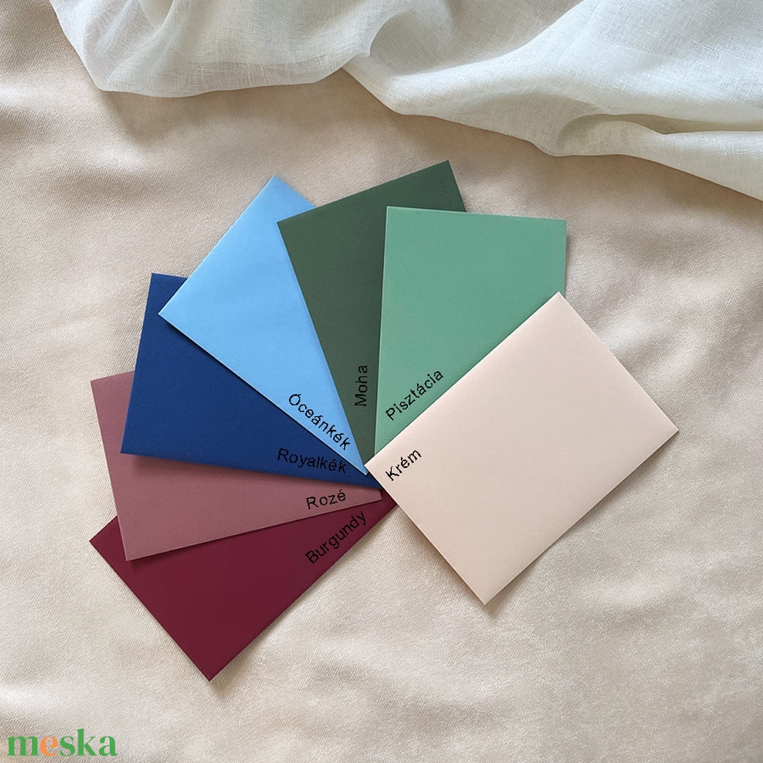 WILDFLOWER Esküvői meghívó textúrált merített papíron borítékkal - A6 méret - esküvő - meghívó & kártya - meghívó - Meska.hu