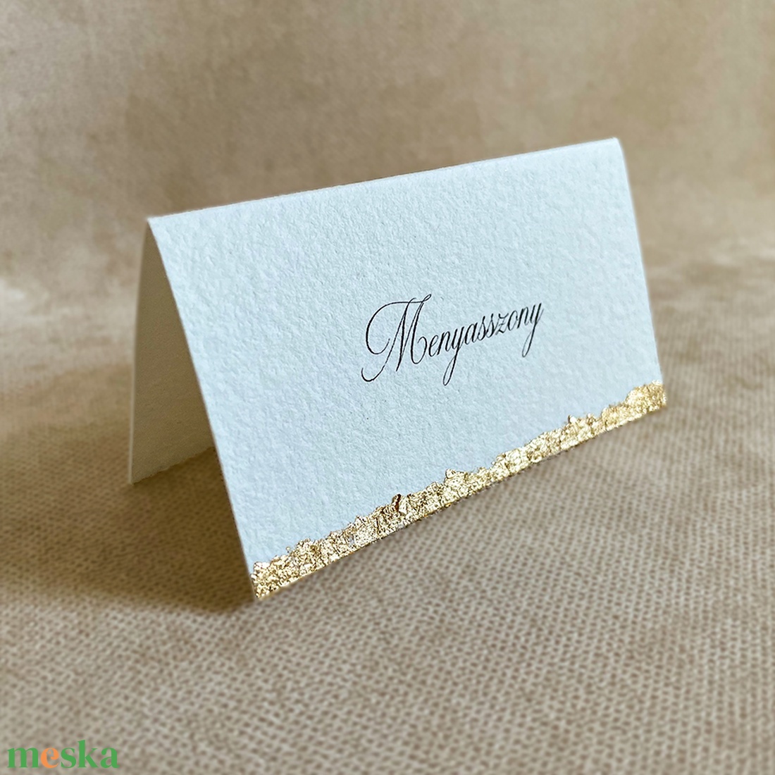 GOLD LEAF Merített papír esküvői öltetőkártya - Sátras kivitel - esküvő - meghívó & kártya - ültetési rend - Meska.hu GOLD LEAF Merített papír esküvői öltetőkártya - Sátras kivitel - esküvő - meghívó & kártya - ültetési rend - Meska.hu