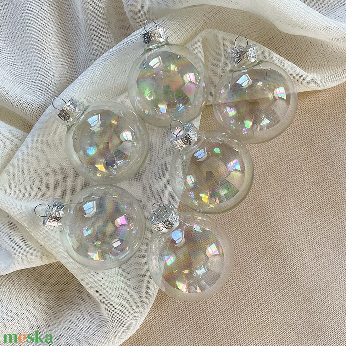 ÁTLÁTSZÓ - Egyedi feliratú karácsonyi üveggömb - karácsony - karácsonyi lakásdekoráció - karácsonyfadíszek - Meska.hu