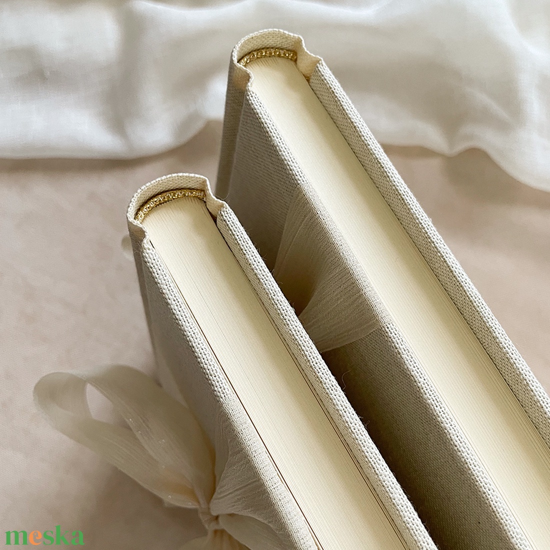 VENDÉGKÖNYV - LUSH BEIGE - A5 - A4 - esküvő - emlék & ajándék - vendégkönyv - Meska.hu