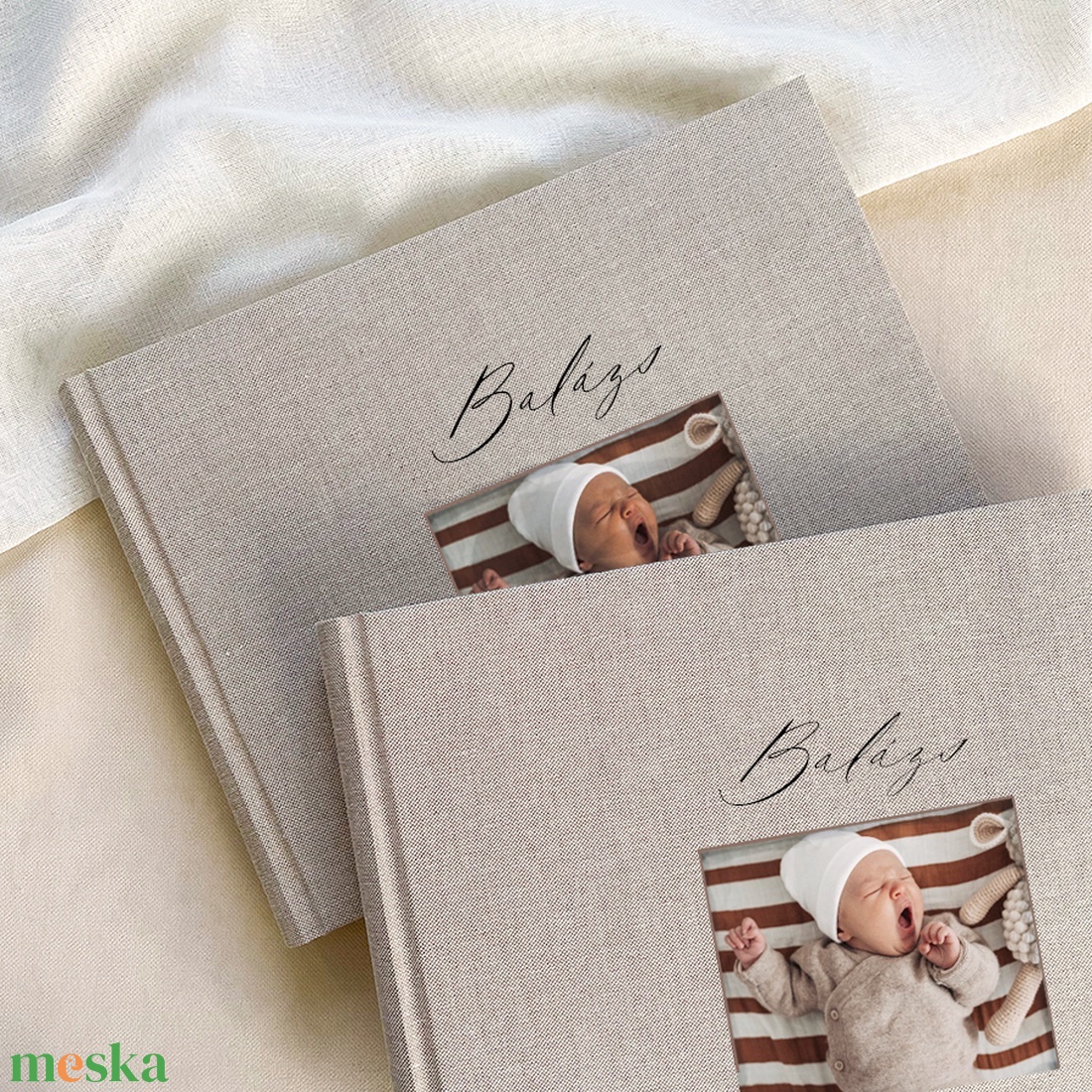 VÁSZON FOTÓALBUM - FÉNYKÉPES - esküvő - emlék & ajándék - album & fotóalbum - Meska.hu