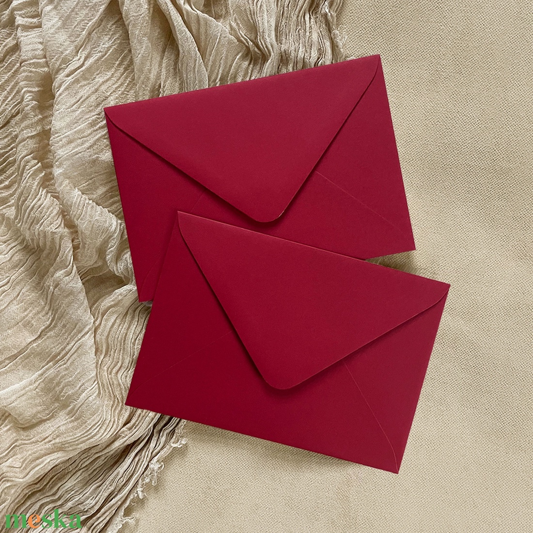 PRÉMIUM SZÍNES BORÍTÉK - C6 - Piros - otthon & életmód - papír, írószer - boríték - Meska.hu