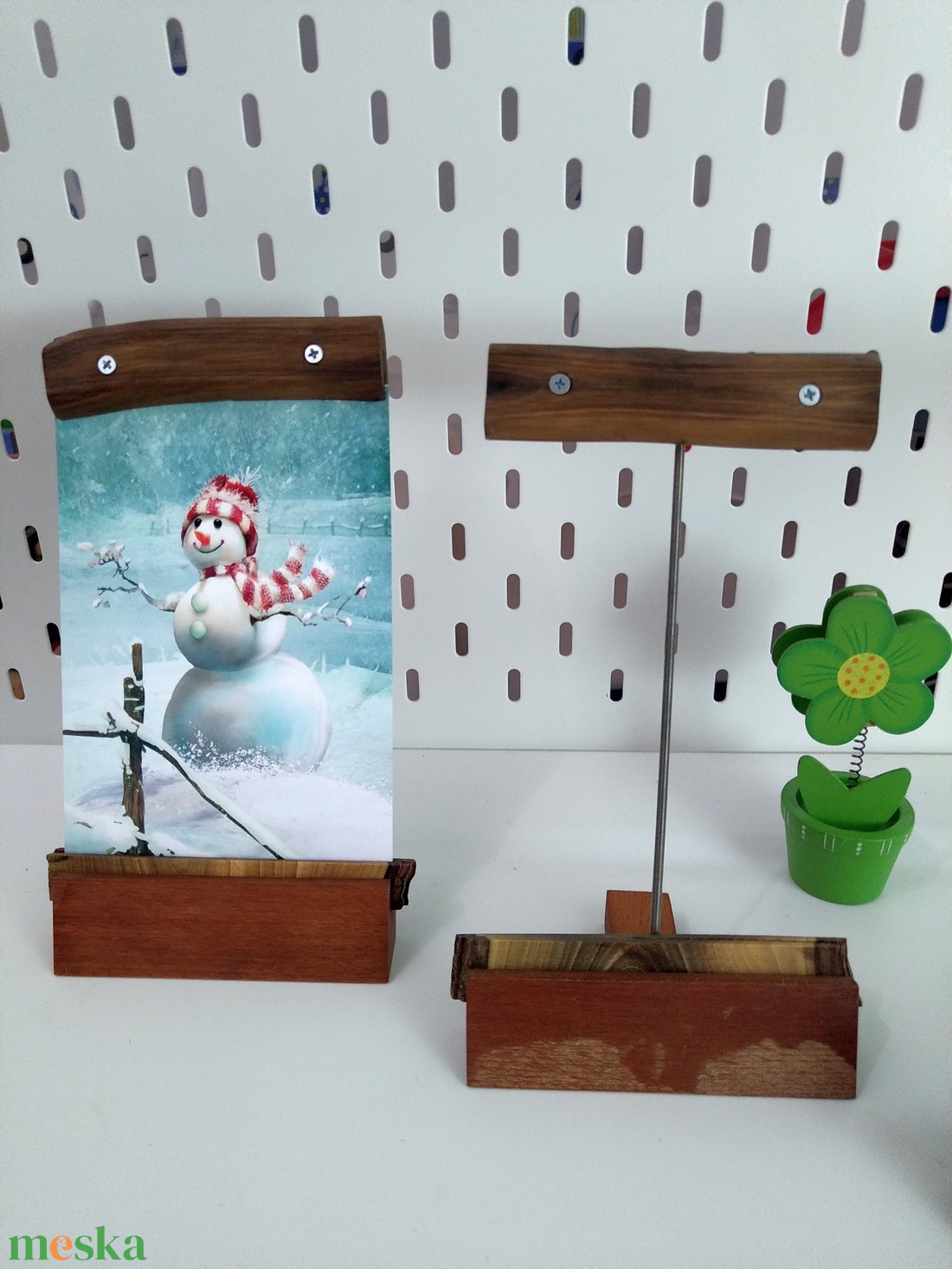 Egyedi asztali fényképtartó - 10x15 centiméteres fényképhez - Cseresznye/dió - otthon & életmód - dekoráció - kép & falikép - képkeret - Meska.hu