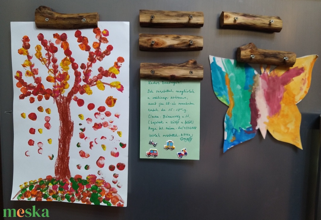 Egyedi uszadékfa hűtőmágnes és képtartó - otthon & életmód - konyhafelszerelés, tálalás - konyhai dekoráció - hűtőmágnes - Meska.hu