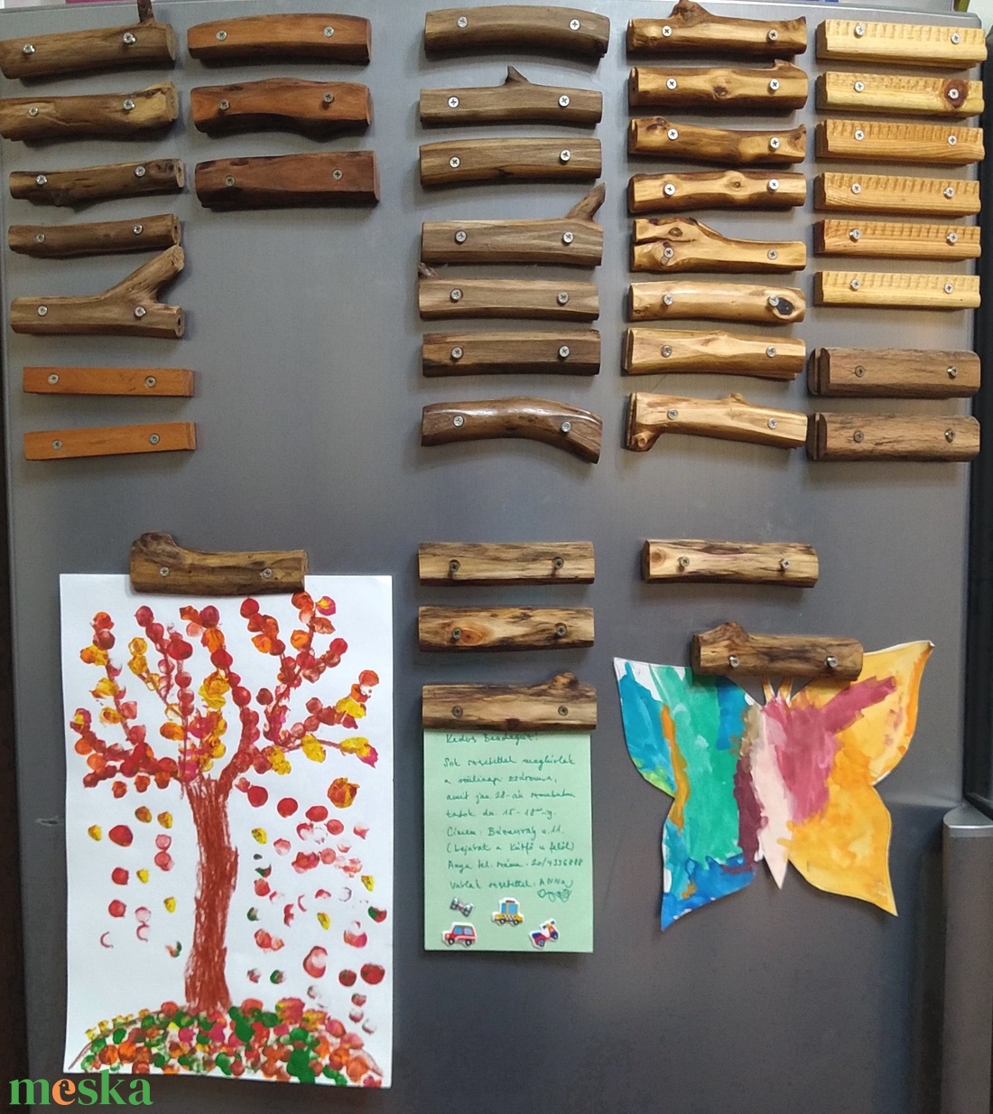 Egyedi uszadékfa hűtőmágnes és képtartó - otthon & életmód - konyhafelszerelés, tálalás - konyhai dekoráció - hűtőmágnes - Meska.hu