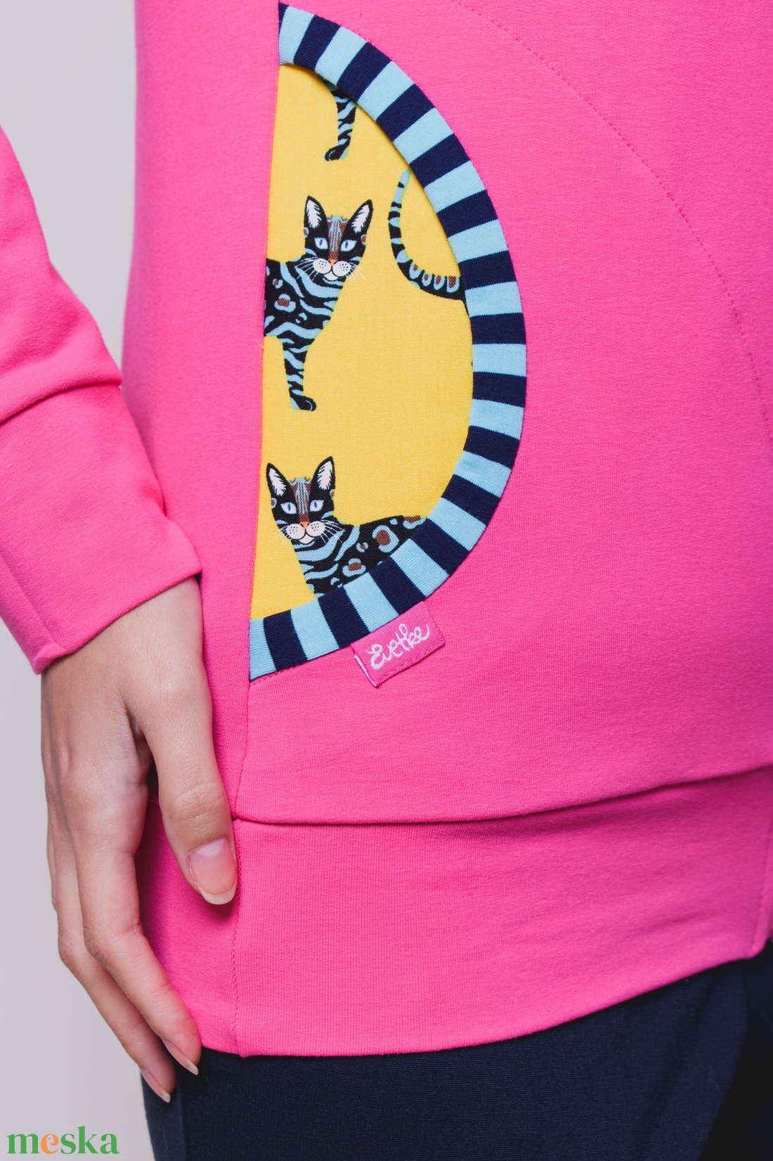 Pink zipzáros kapucnis kardigán - CAT - ruha & divat - női ruha - kardigánok - Meska.hu Pink zipzáros kapucnis kardigán - CAT - ruha & divat - női ruha - kardigánok - Meska.hu