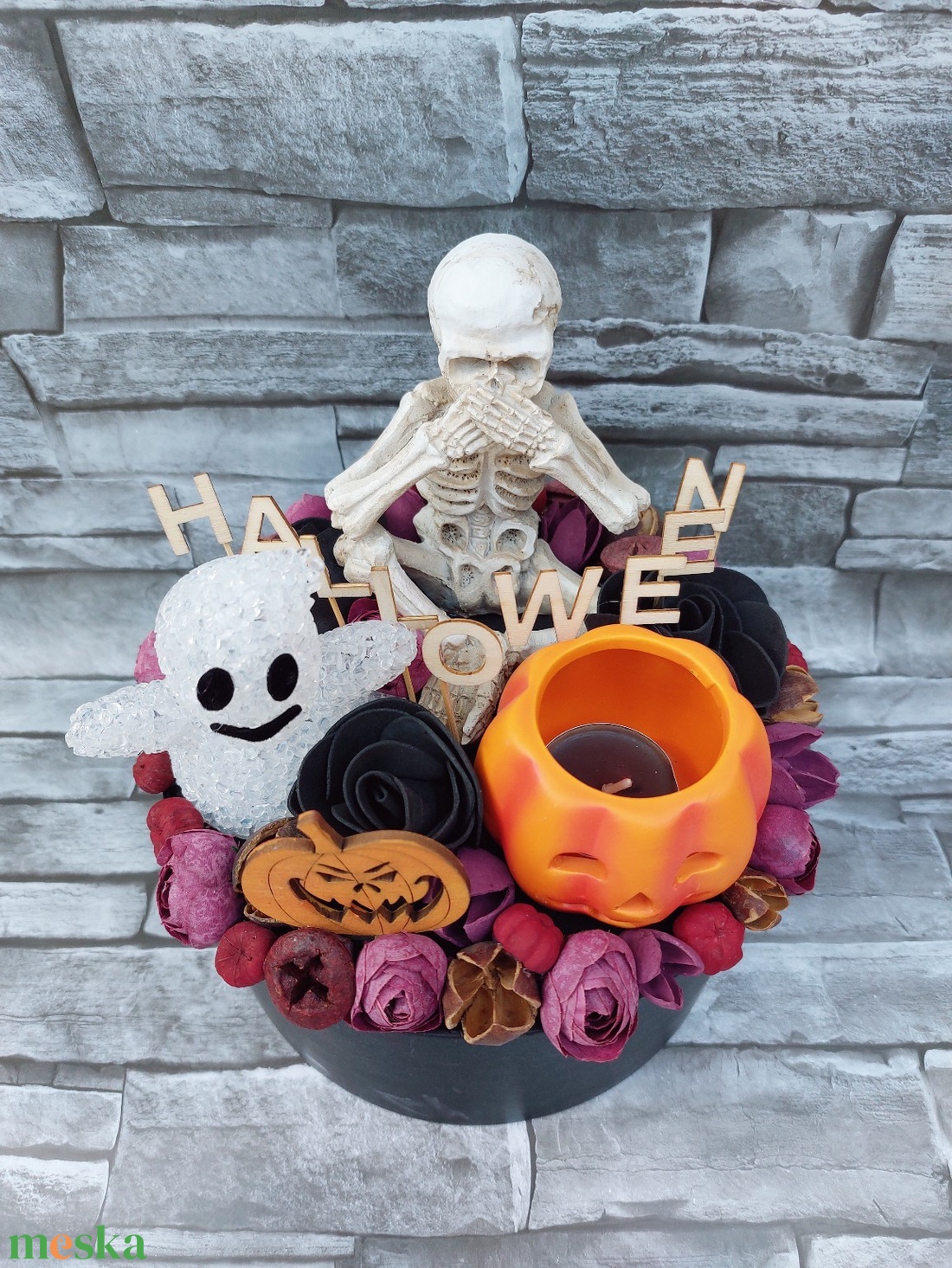 Halloween asztaldísz - otthon & életmód - dekoráció - halloween - halloweeni dekoráció - Meska.hu Halloween asztaldísz - otthon & életmód - dekoráció - halloween - halloweeni dekoráció - Meska.hu