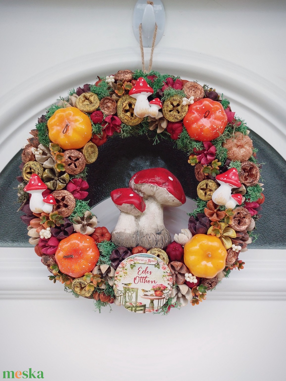 Őszi ajtódísz - otthon & életmód - dekoráció - ajtó- és ablak dekoráció - ajtódísz & kopogtató - Meska.hu