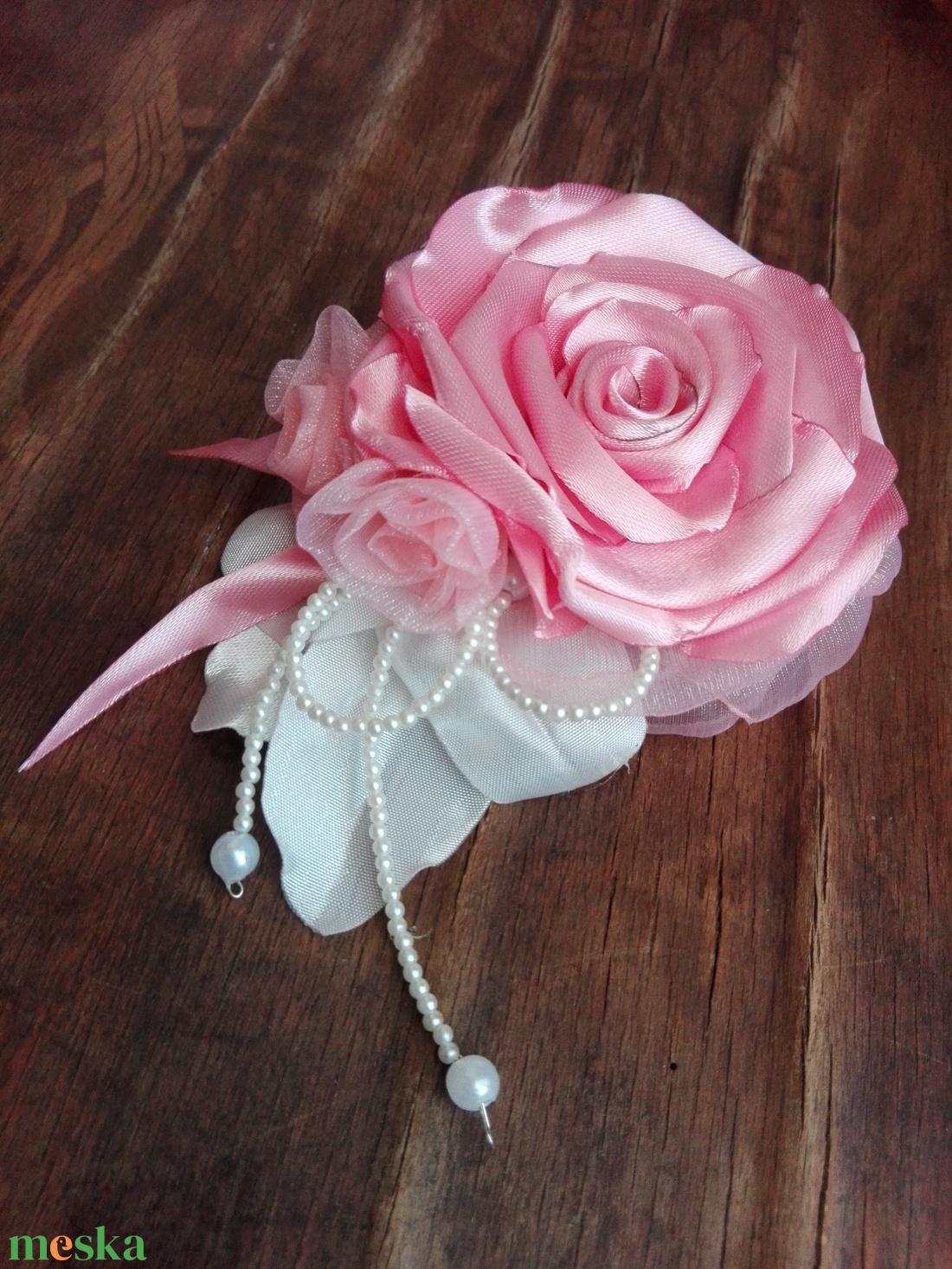 Hajdísz rózsakedvelőknek  - esküvő - hajdísz - kontydísz & hajdísz - Meska.hu