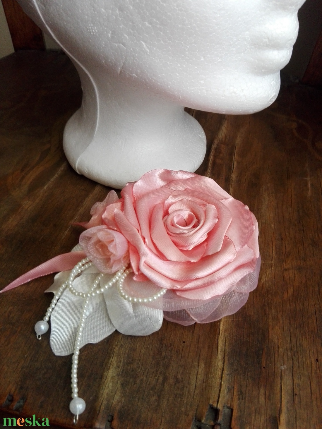 Hajdísz rózsakedvelőknek  - esküvő - hajdísz - kontydísz & hajdísz - Meska.hu