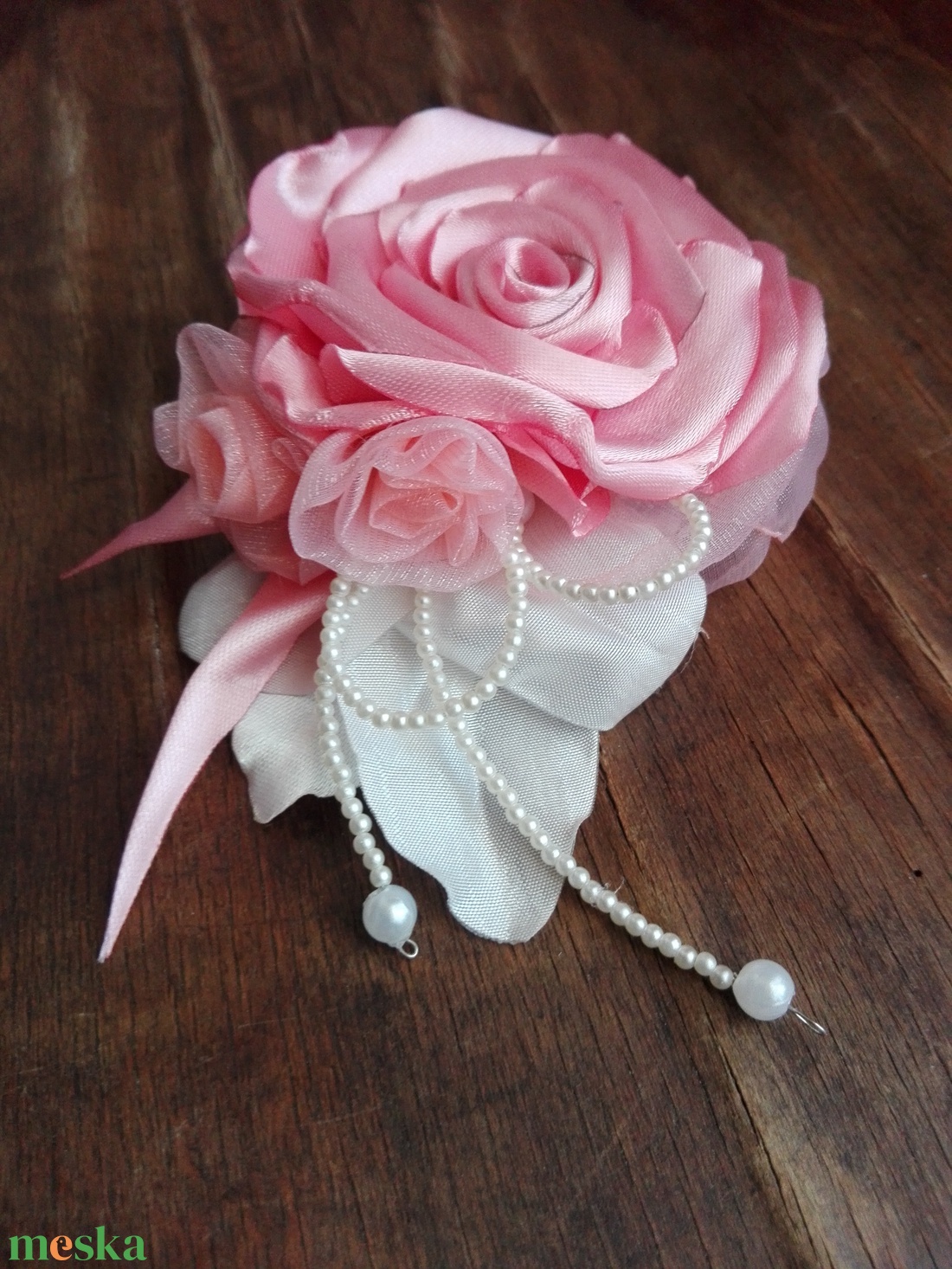Hajdísz rózsakedvelőknek  - esküvő - hajdísz - kontydísz & hajdísz - Meska.hu
