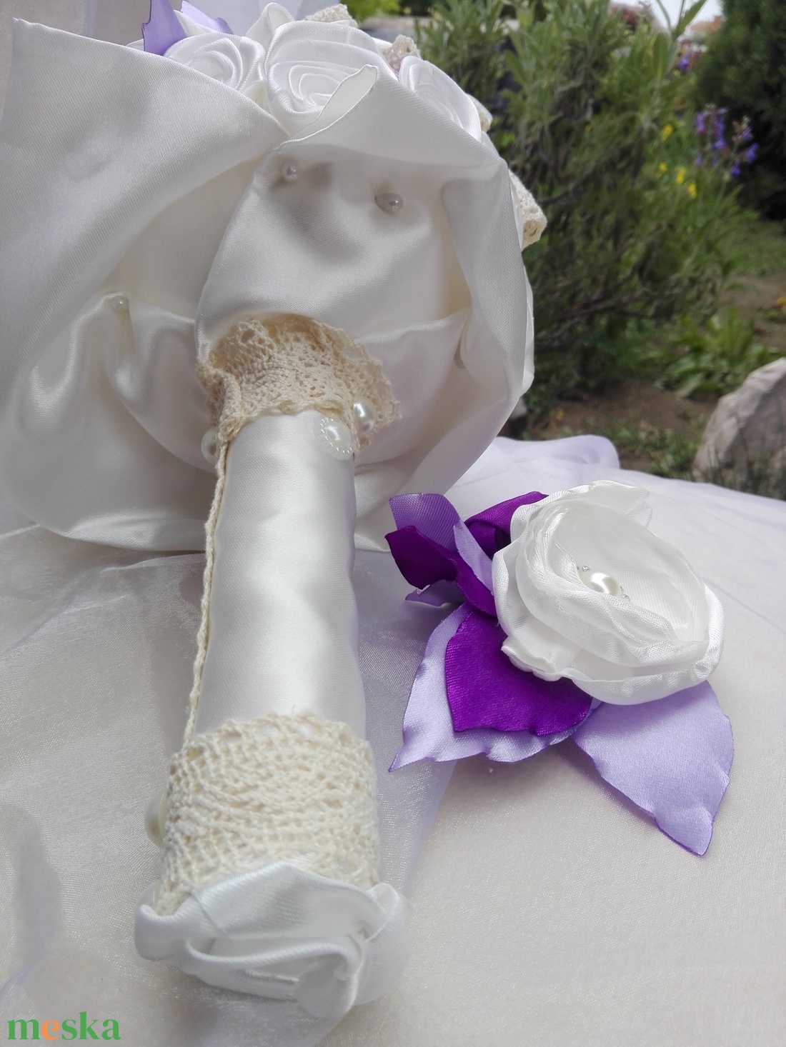 Bieder Lavender menyasszonyi csokor - esküvő - menyasszonyi- és dobócsokor - Meska.hu Bieder Lavender menyasszonyi csokor - esküvő - menyasszonyi- és dobócsokor - Meska.hu