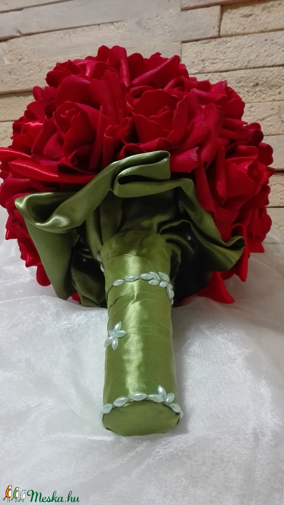Red Rose menyasszonyi csokor - esküvő - menyasszonyi- és dobócsokor - Meska.hu