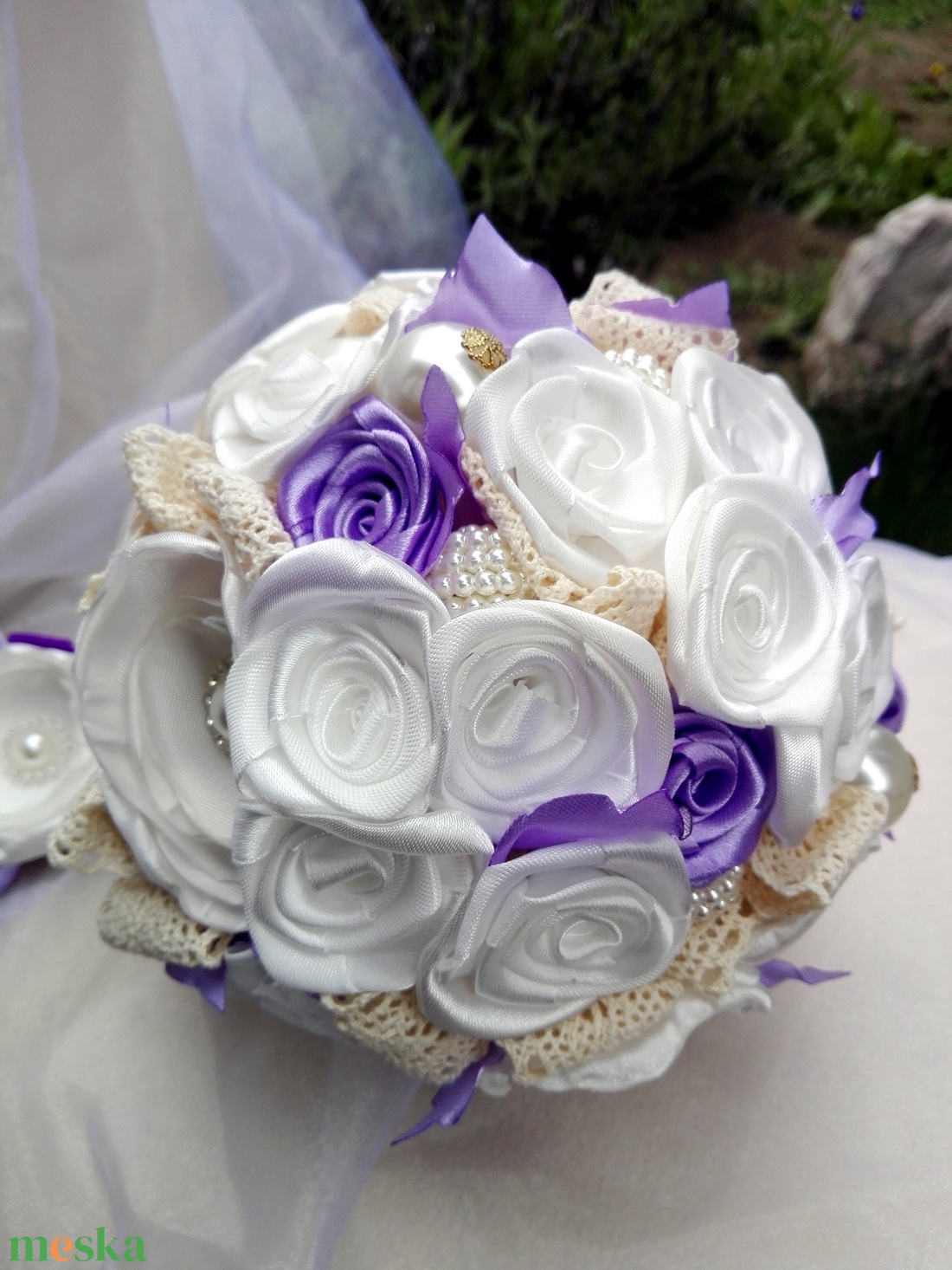 Bieder Lavender menyasszonyi csokor - esküvő - menyasszonyi- és dobócsokor - Meska.hu Bieder Lavender menyasszonyi csokor - esküvő - menyasszonyi- és dobócsokor - Meska.hu
