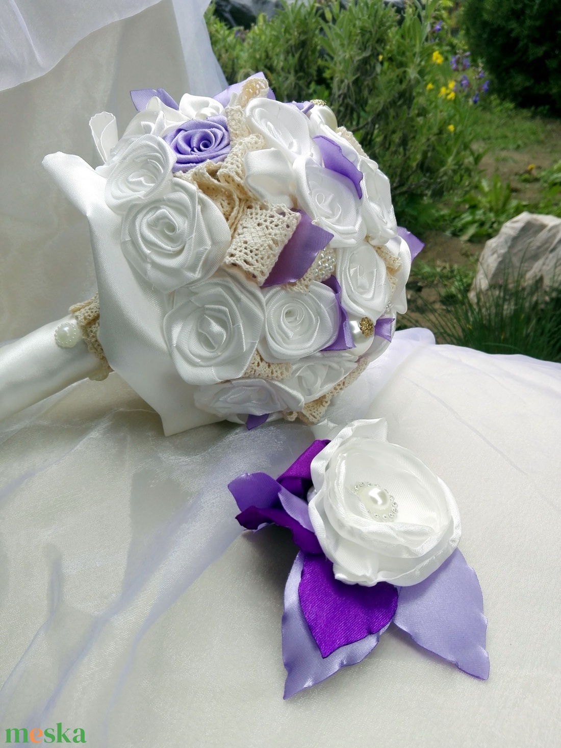 Bieder Lavender menyasszonyi csokor - esküvő - menyasszonyi- és dobócsokor - Meska.hu Bieder Lavender menyasszonyi csokor - esküvő - menyasszonyi- és dobócsokor - Meska.hu