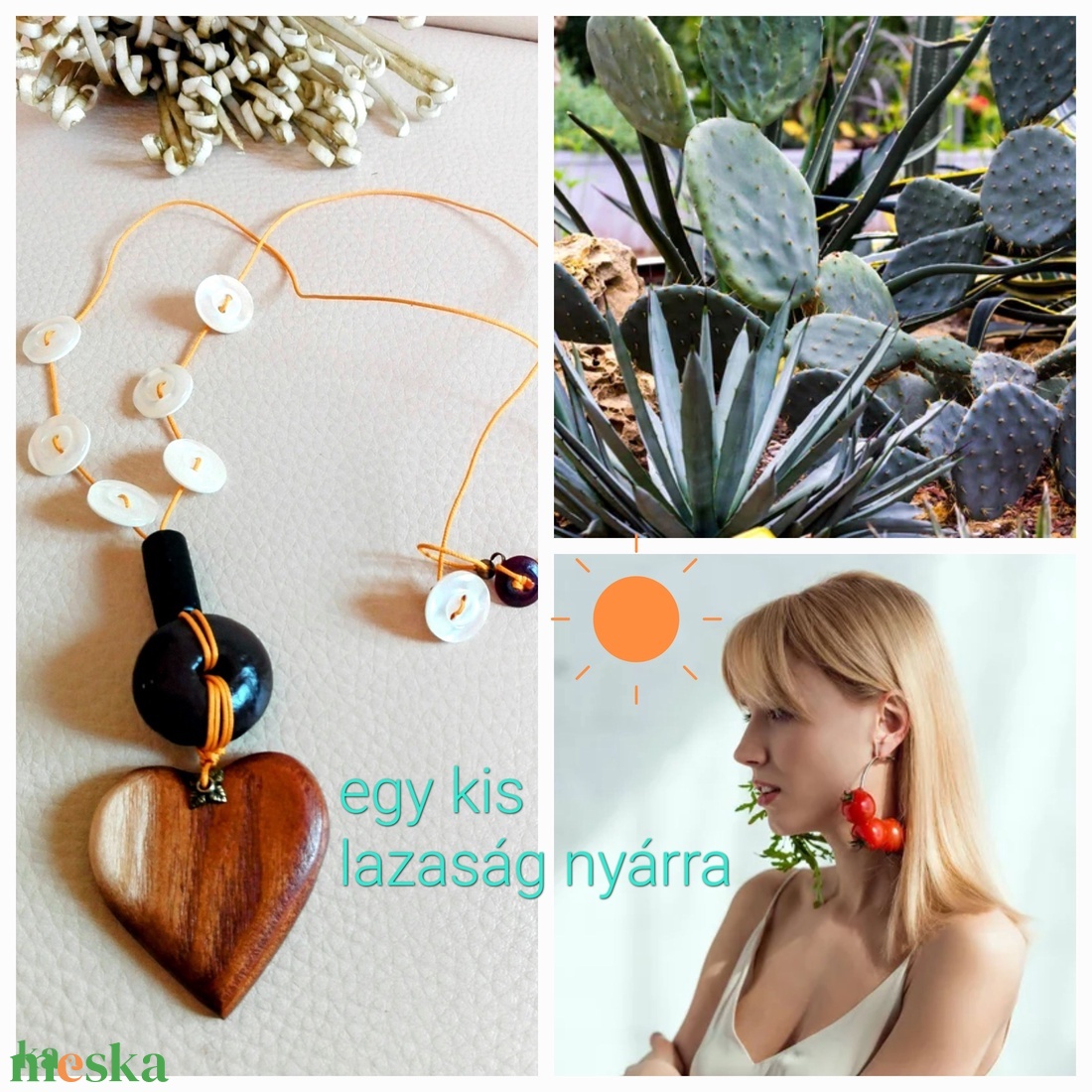 Bohó nyaklánc  - ékszer - nyaklánc - medálos nyaklánc - Meska.hu