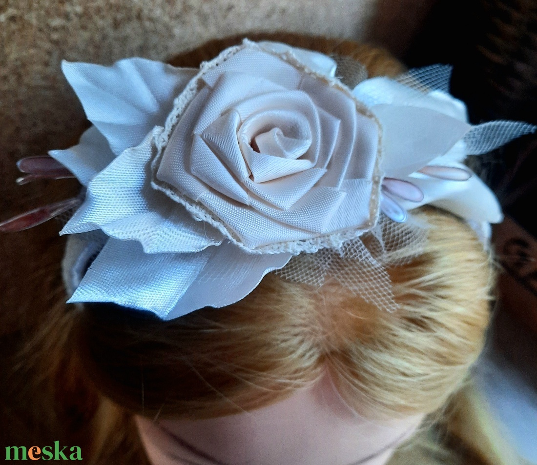 Vintage hajpánt  - esküvő - hajdísz - hajpánt - Meska.hu