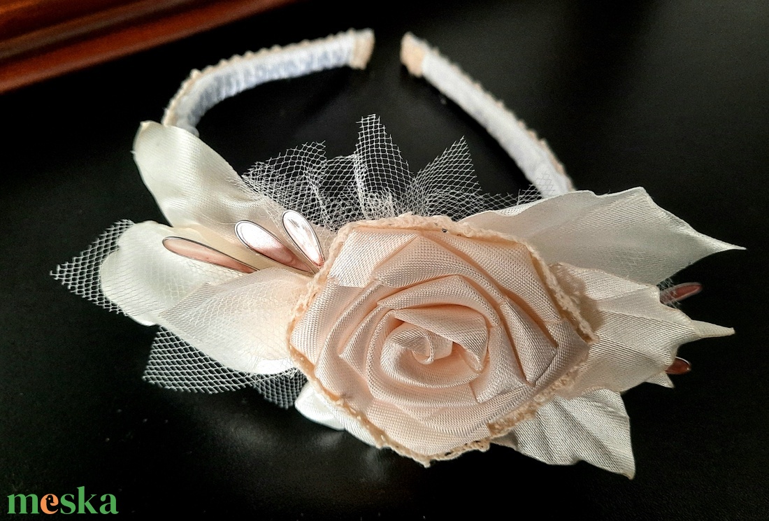 Vintage hajpánt  - esküvő - hajdísz - hajpánt - Meska.hu