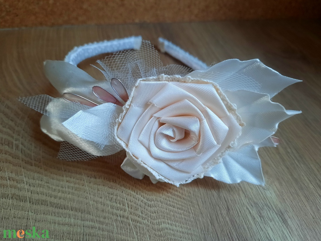 Vintage hajpánt  - esküvő - hajdísz - hajpánt - Meska.hu