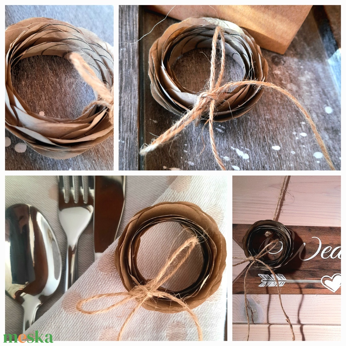 Papír rózsa dekoráció - esküvő - dekoráció - helyszíni dekor - Meska.hu