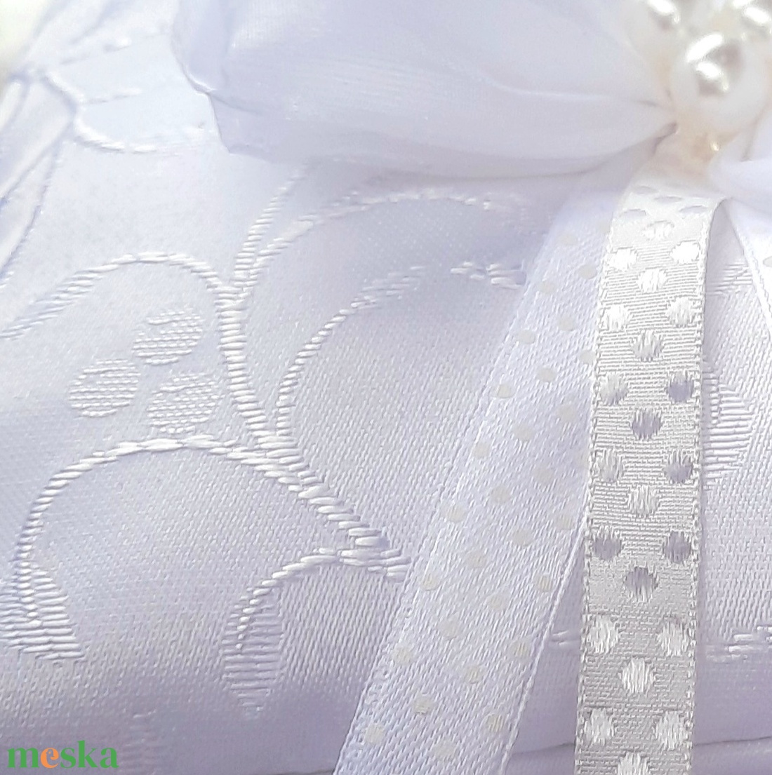 Masnis gyűrűpárna - esküvő - kiegészítők - gyűrűtartó & gyűrűpárna - Meska.hu