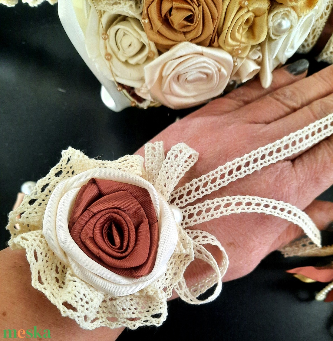 Koszorúslány kardísz pár - esküvő - ékszer - karkötő & csuklódísz - Meska.hu