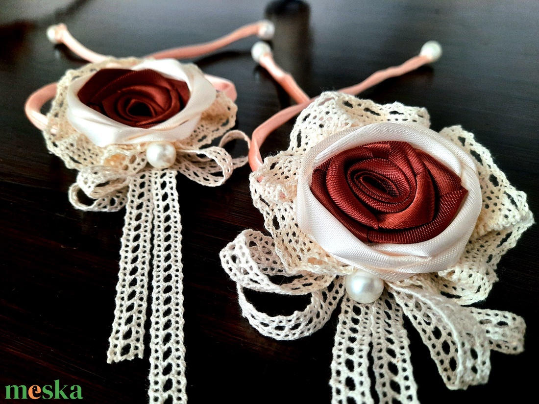 Koszorúslány kardísz pár - esküvő - ékszer - karkötő & csuklódísz - Meska.hu