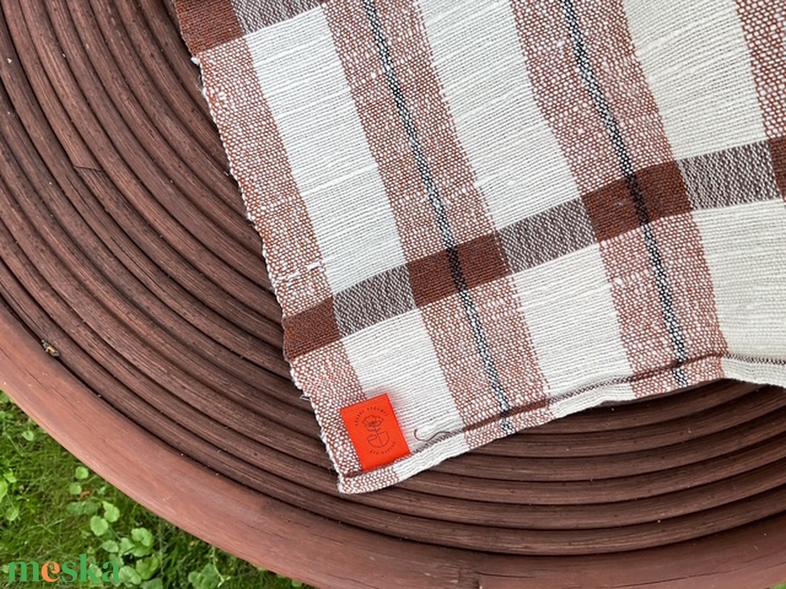 Kézzel szövött lenvászon konyharuha - otthon & életmód - konyhafelszerelés, tálalás - konyhai textil - konyharuha & törlőkendő - Meska.hu