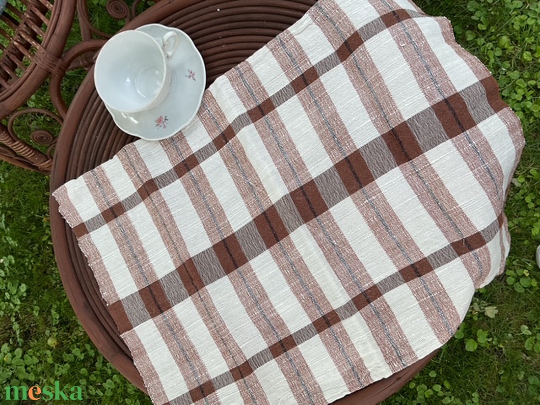 Kézzel szövött lenvászon konyharuha - otthon & életmód - konyhafelszerelés, tálalás - konyhai textil - konyharuha & törlőkendő - Meska.hu
