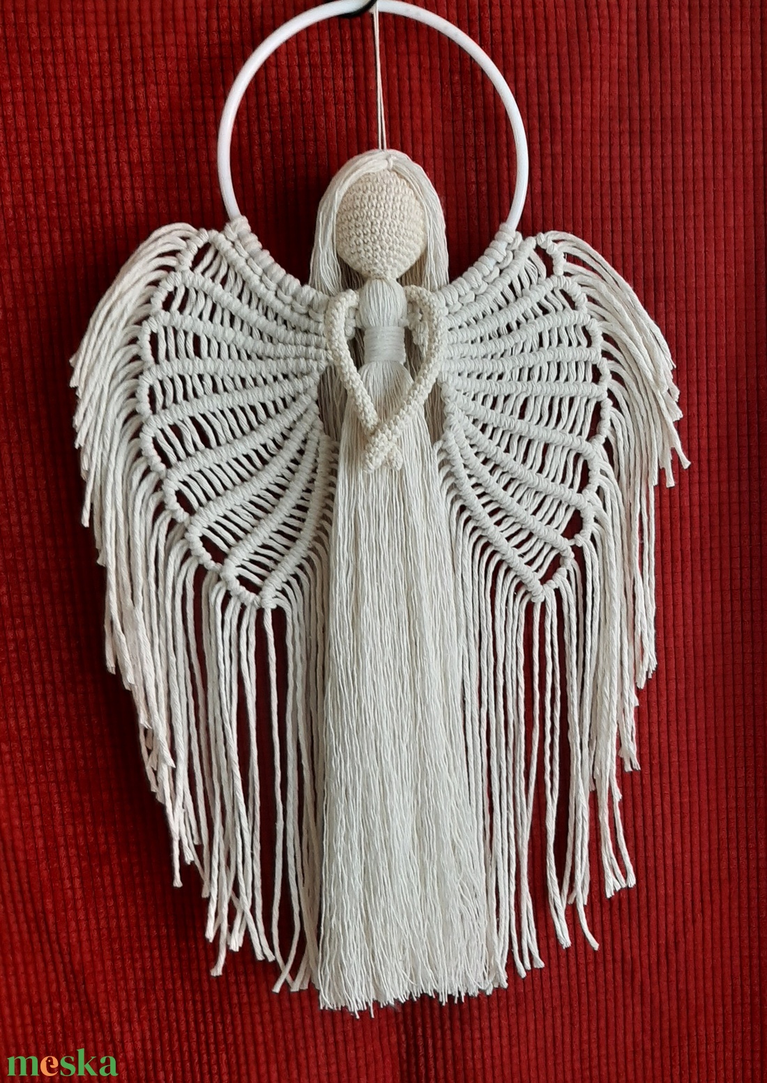 Angyal - karácsony - karácsonyi lakásdekoráció - karácsonyi lakásdíszek - Meska.hu