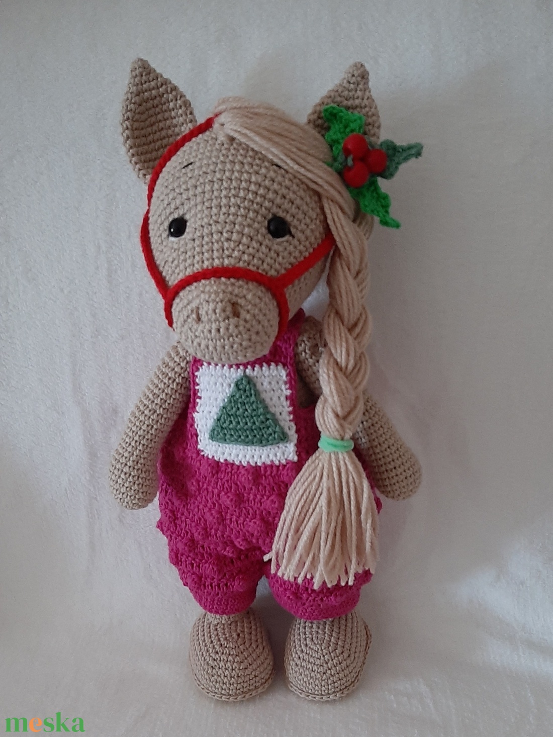 Karácsonyi Paci. - játék & sport - plüssállat & játékfigura - ló - Meska.hu