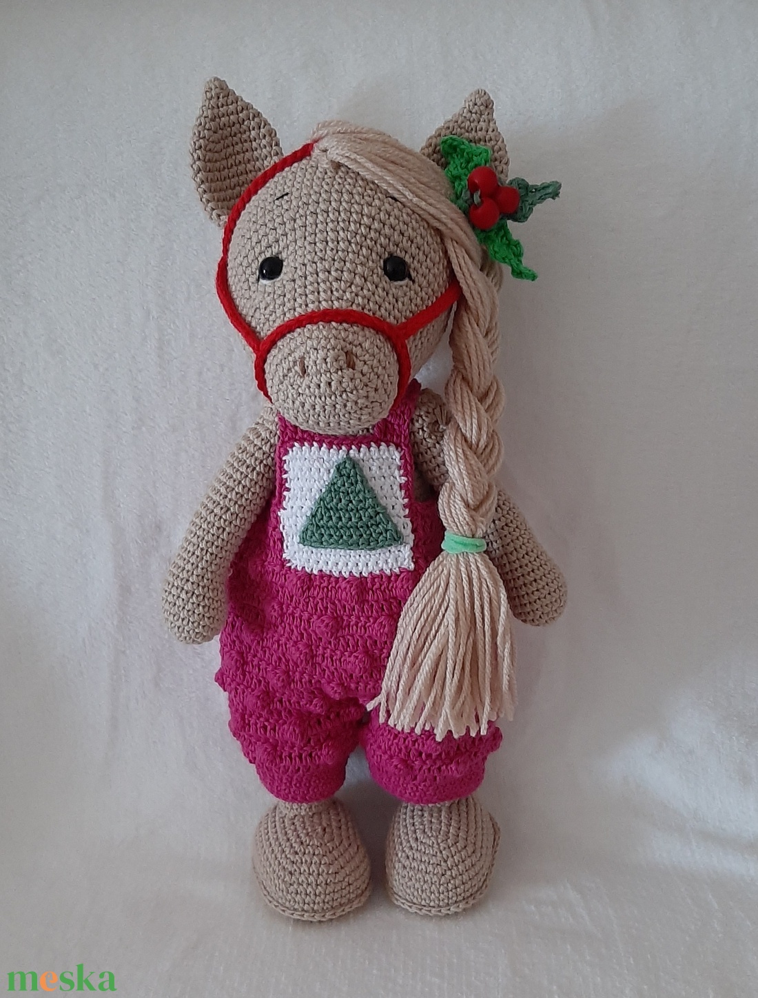 Karácsonyi Paci. - játék & sport - plüssállat & játékfigura - ló - Meska.hu