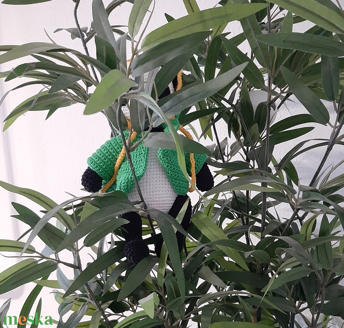 Pandamaci kapucnis melegitőben. - játék & sport - plüssállat & játékfigura - maci - Meska.hu