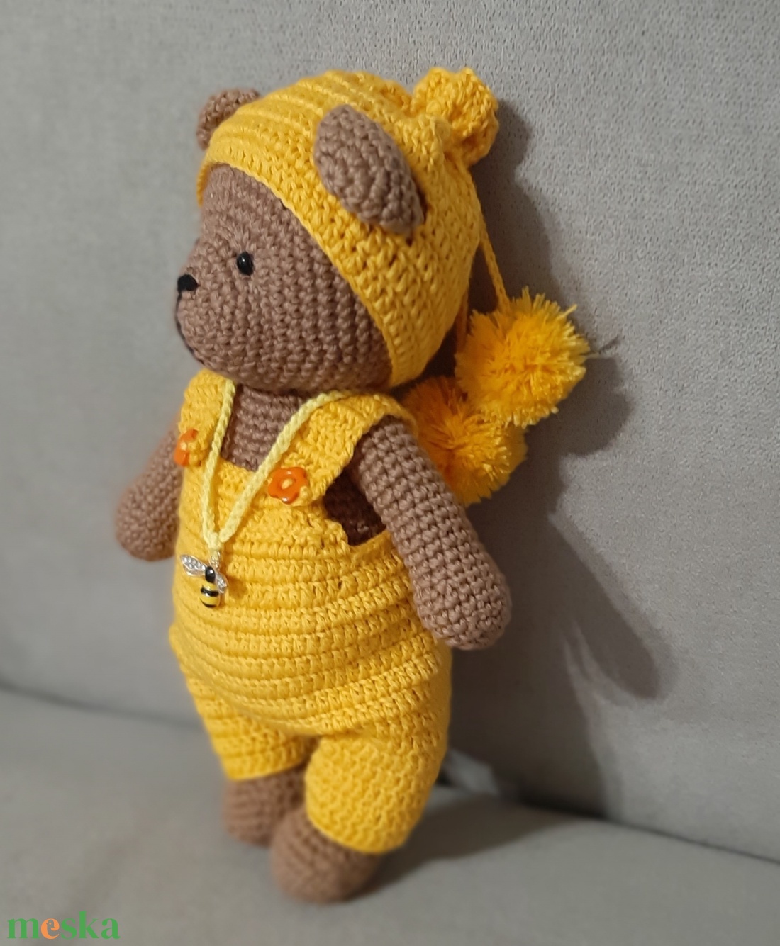 Babamaci nyaklánccal - játék & sport - plüssállat & játékfigura - maci - Meska.hu