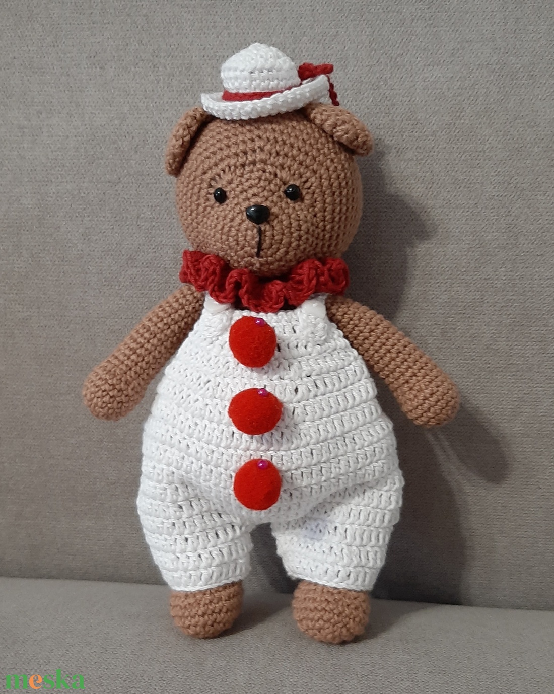 Maci bohócruhában. - játék & sport - plüssállat & játékfigura - maci - Meska.hu