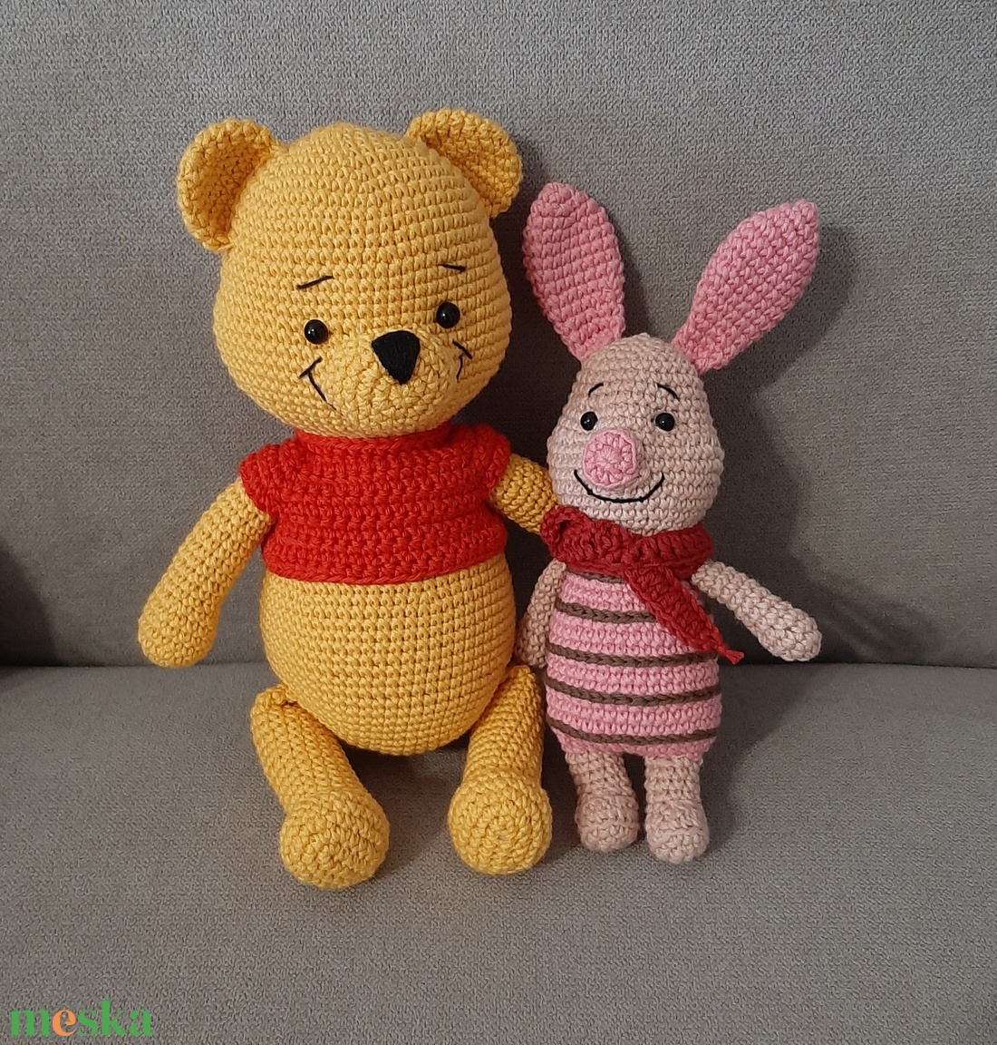 Mackó malackával - játék & sport - plüssállat & játékfigura - maci - Meska.hu