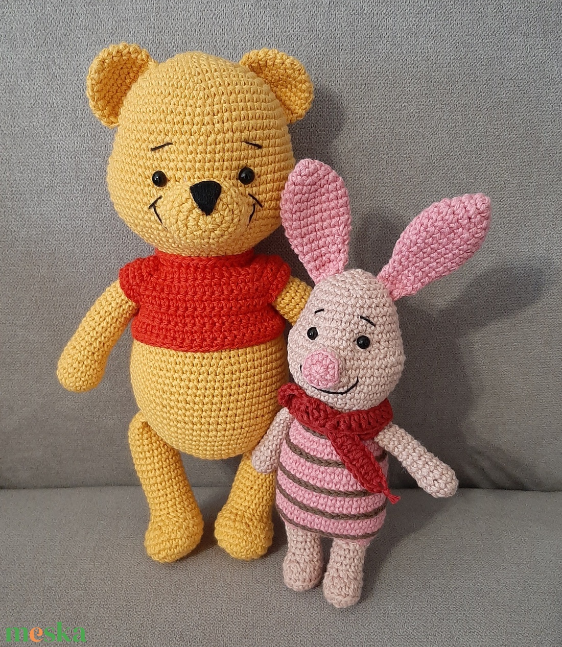 Mackó malackával - játék & sport - plüssállat & játékfigura - maci - Meska.hu