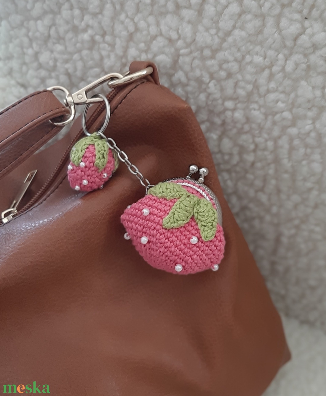 Mini pénztárca kulcstartó - táska & tok - pénztárca & más tok - aprópénztartó - Meska.hu