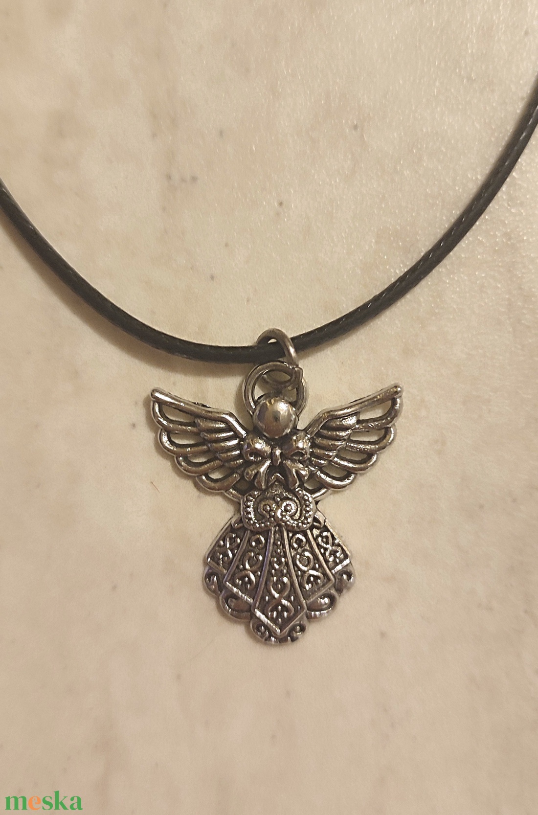 AKCIÓ!!! Angyalkás nyaklánc  - ékszer - nyaklánc - medál - Meska.hu
