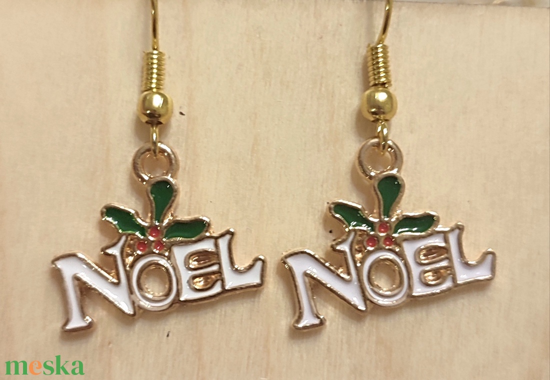Karácsonyi fülbevalók  - ékszer - fülbevaló - fülékszer - Meska.hu