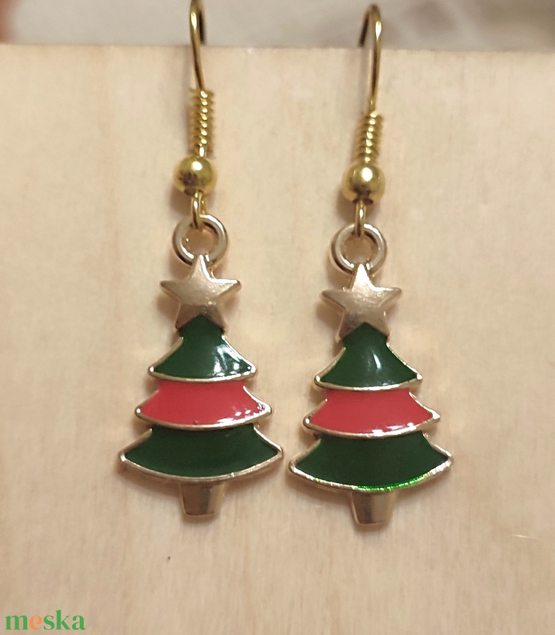 Karácsonyi fülbevalók - ékszer - fülbevaló - fülékszer - Meska.hu