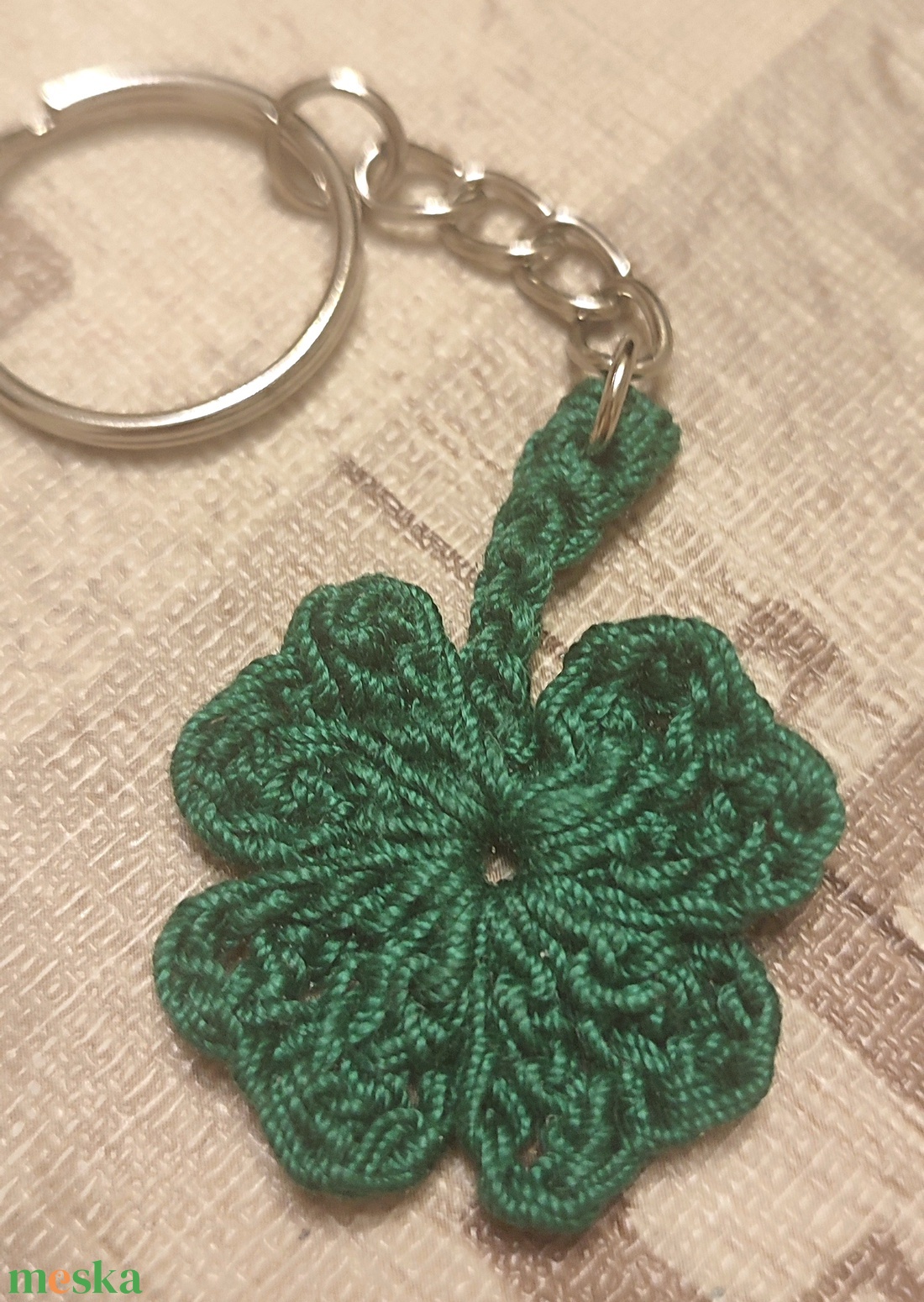 Négylevelű lóhere kulcstartó  - táska & tok - kulcstartó & táskadísz - kulcstartó - Meska.hu Négylevelű lóhere kulcstartó  - táska & tok - kulcstartó & táskadísz - kulcstartó - Meska.hu